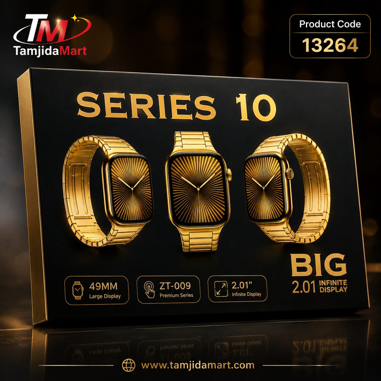 ⌚ ZT-009 Series 10 Smart Watch (7 Strap Combo) ✨