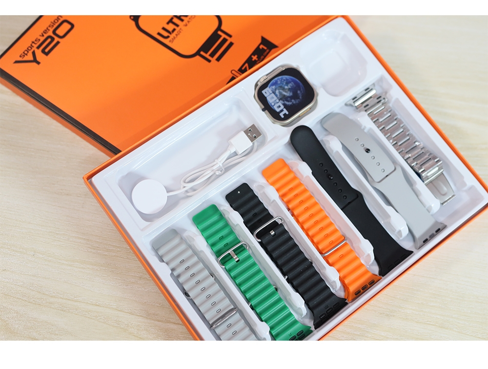 Y20 Ultra Smart Watch Sports Version with 7 Strap