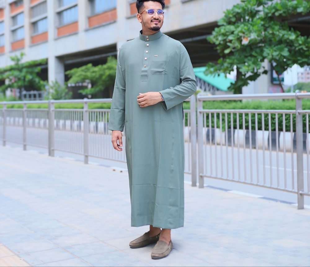 Al Aseel Premium Jubba Olive Color (Code - A102)