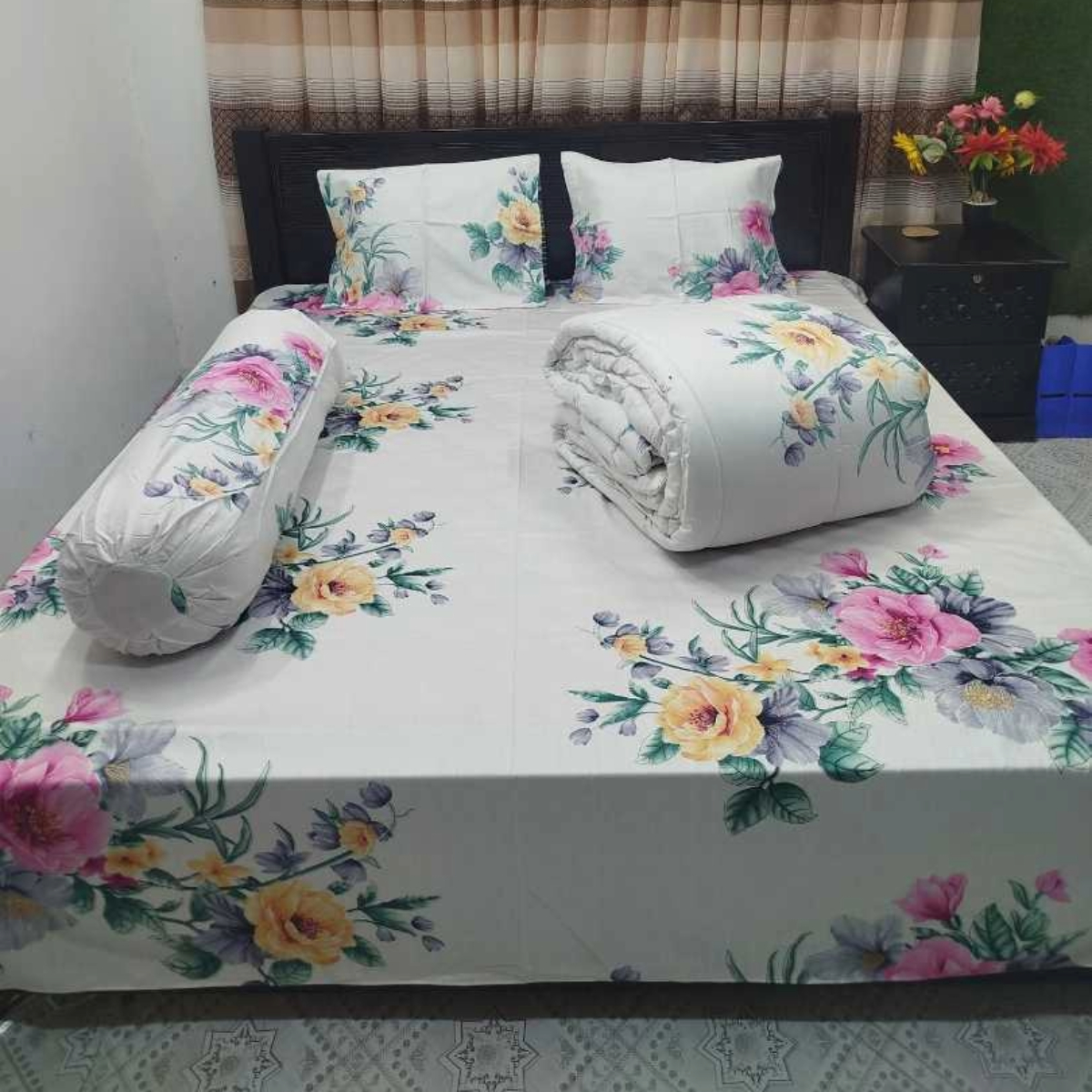 5-Piece Towel Premium Comforter Combo Set