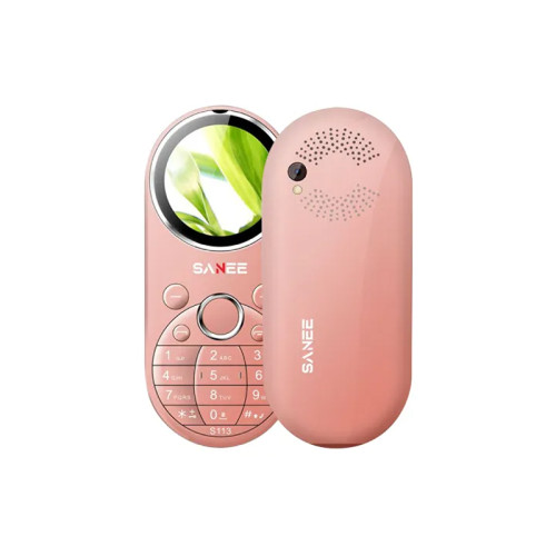 Sanee S113 Dual Sim Stylish Button Phone (pink)
